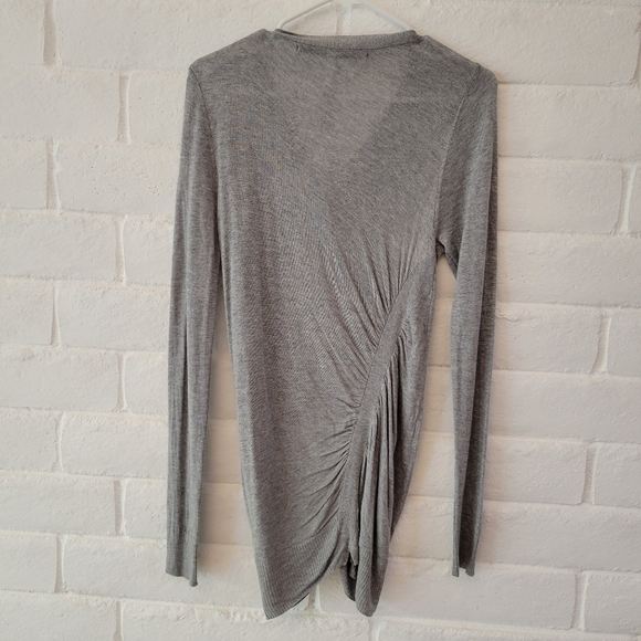 Kensie Women's Medium Gray Fitted Cardigan - Picture 2 of 13